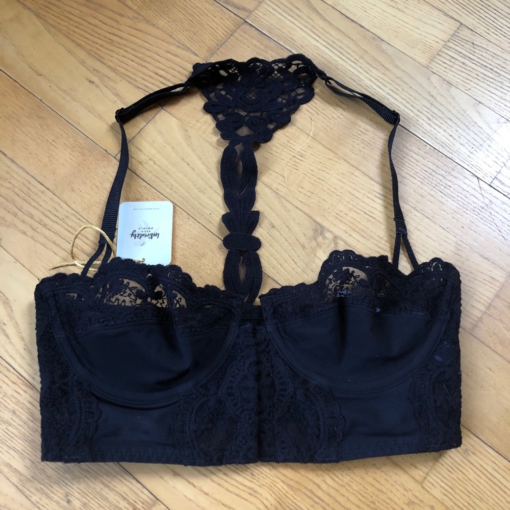 NWT Black A-Line Free People Bra